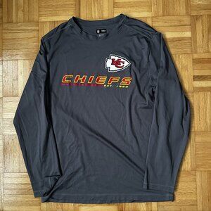 Kansas City Chiefs Wordmark Super Rival Long Sleeve Gray